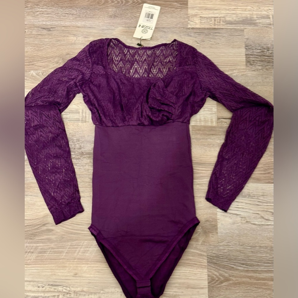 Tissini Saida bodysuit. Shaping. Size - L, purple. New with tags.